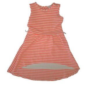 btween Pink and White Striped Casual Dress